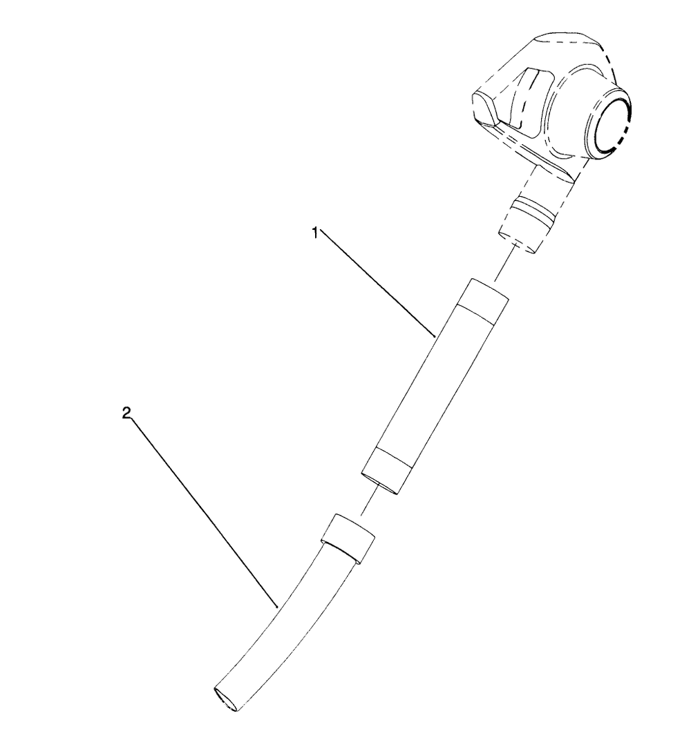 Tube Assembly Diagram and Parts List for 51537 (1000001 - 1999999)(1991) Lawn Boy Leaf Blower / Vacuum
